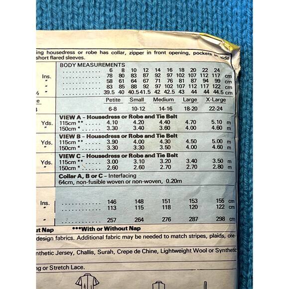 McCalls Sewing pattern 5940 shirt dress Aline 1970s size Large - Picture 5 of 6